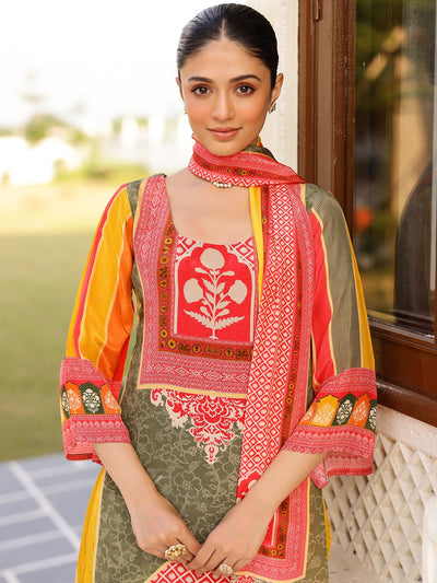 Multi Printed Kurta Set