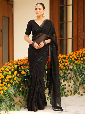 Deepa Black Saree