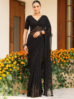 Deepa Black Saree