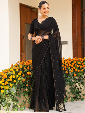 Deepa Black Saree