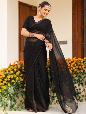 Deepa Black Saree