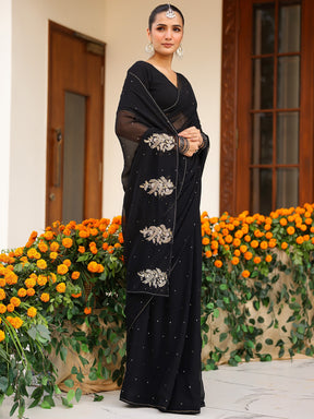 Deepa Black Saree