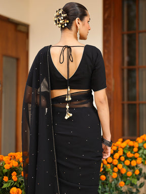 Deepa Black Saree