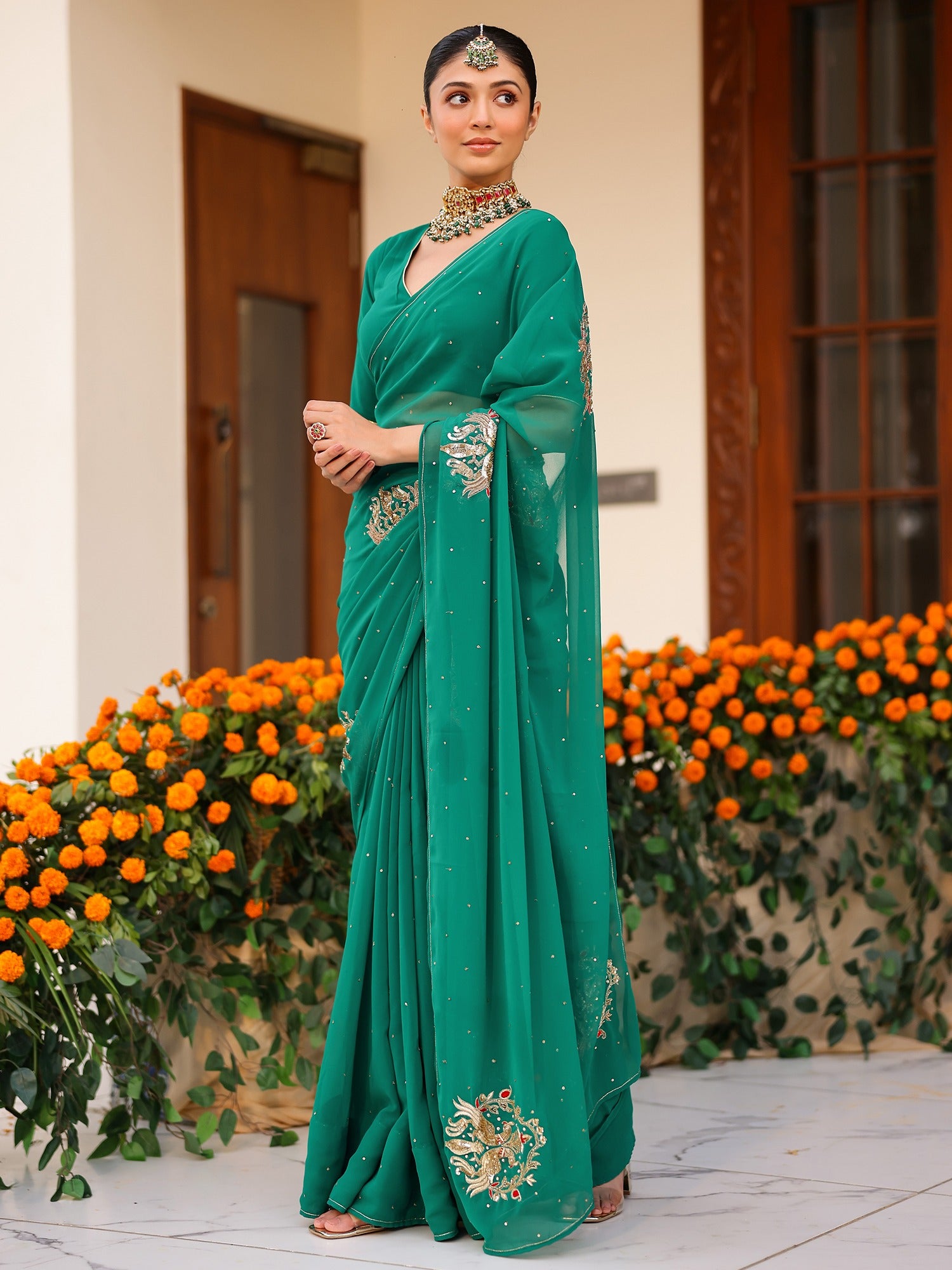 Deepa Green Saree