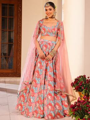 Rangkat Multi Lehenga Set