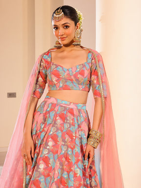 Rangkat Multi Lehenga Set