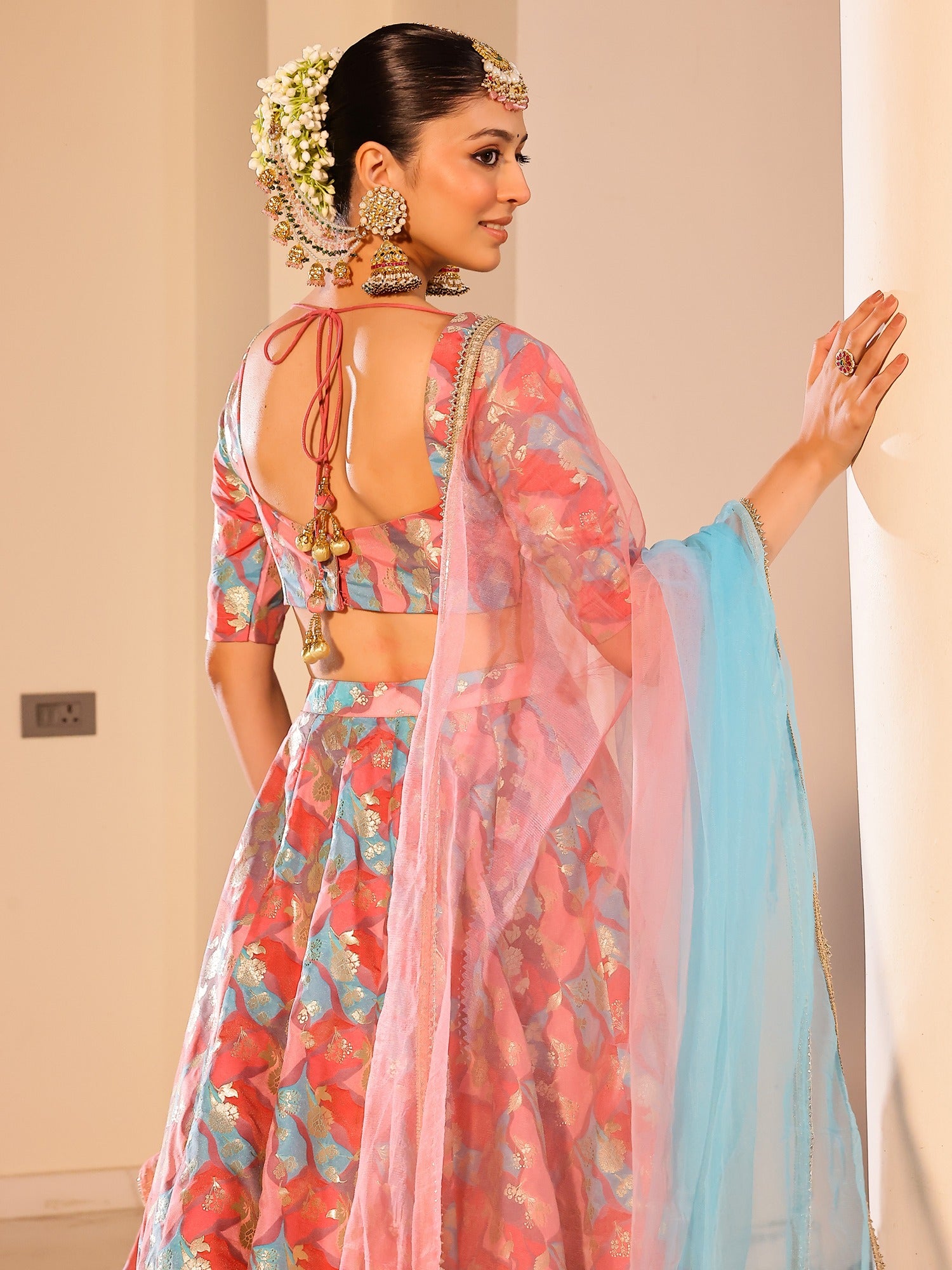 Rangkat Multi Lehenga Set