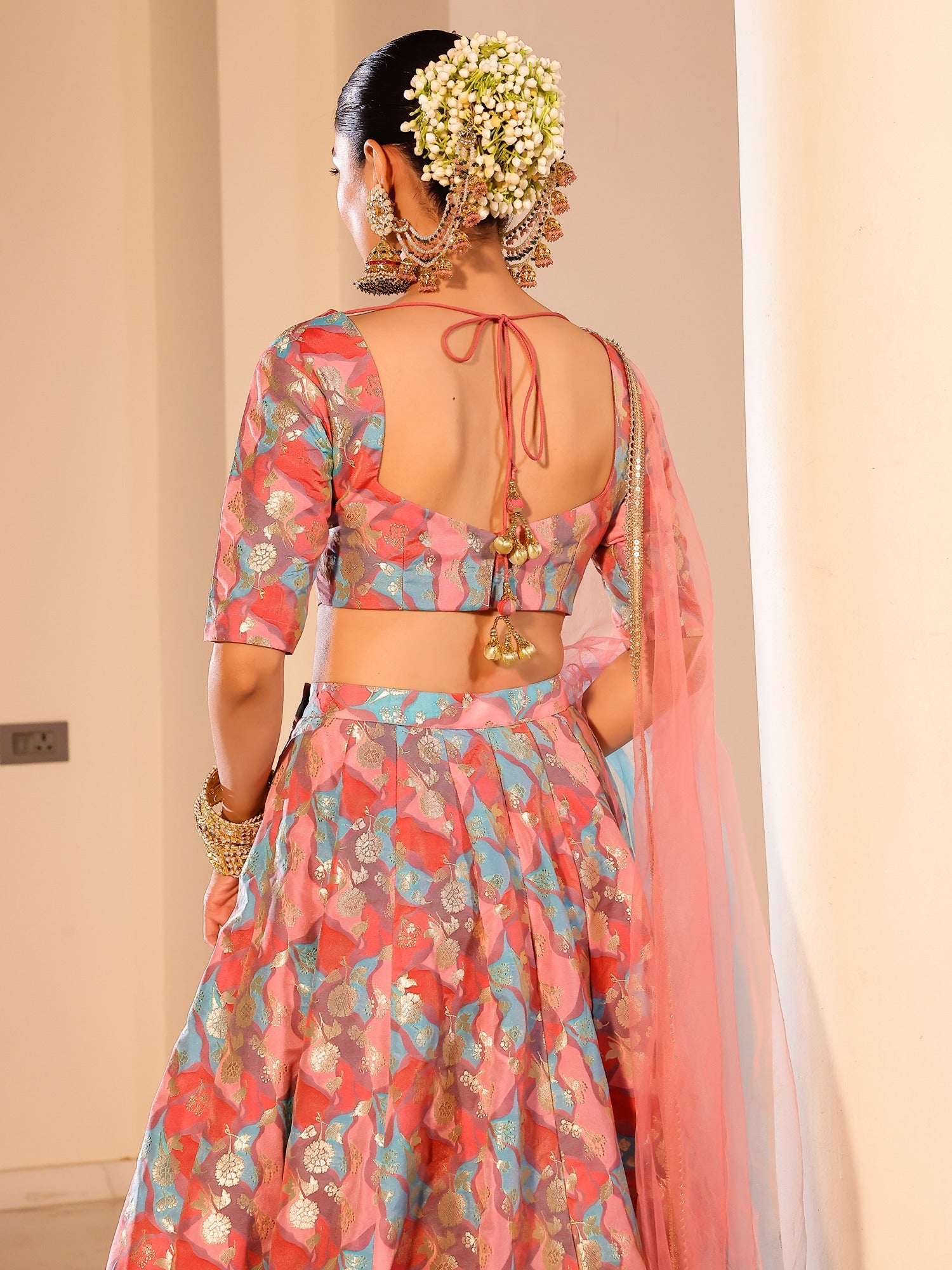 Rangkat Multi Lehenga Set