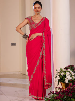 Deepa Pink Saree