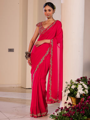 Deepa Pink Saree