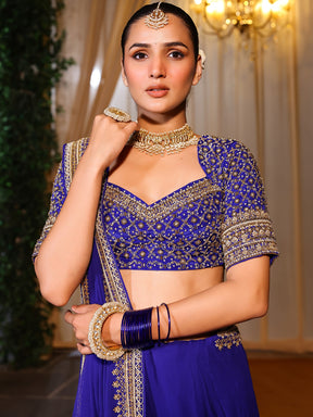 Deepa Royal Blue Saree