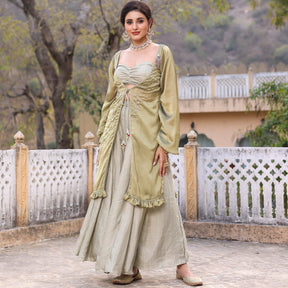 OLIVE GREEN CO ORD SET