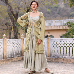 OLIVE GREEN CO ORD SET