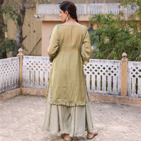 OLIVE GREEN CO ORD SET