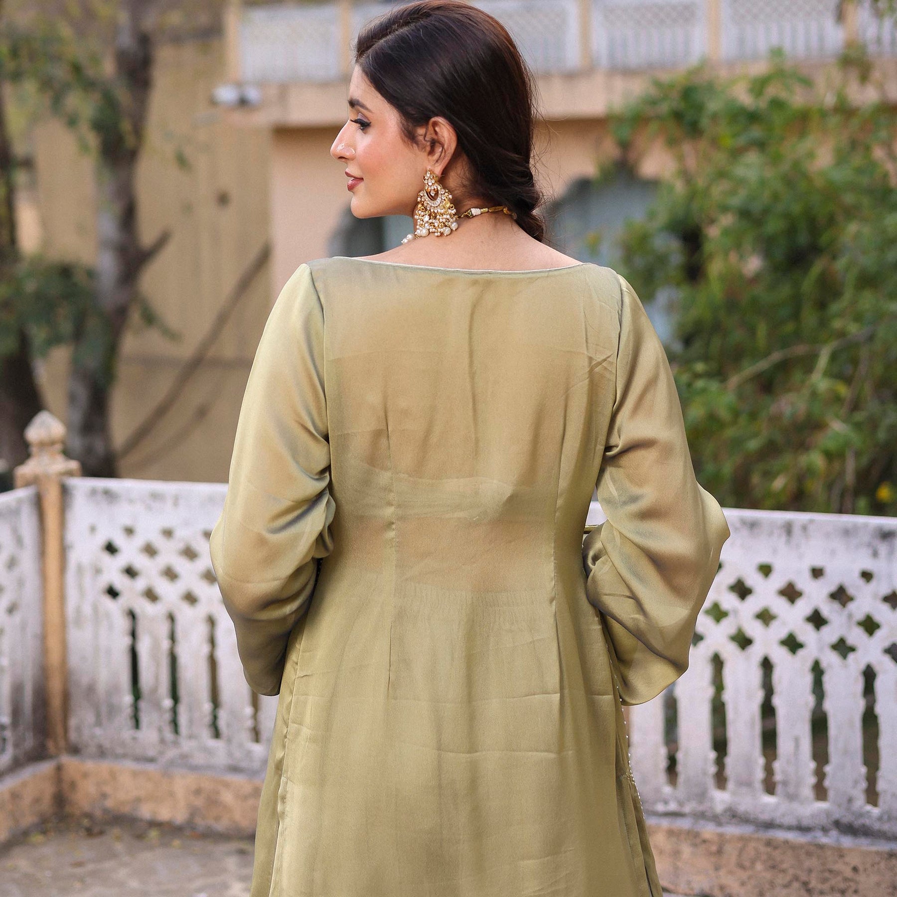 OLIVE GREEN CO ORD SET