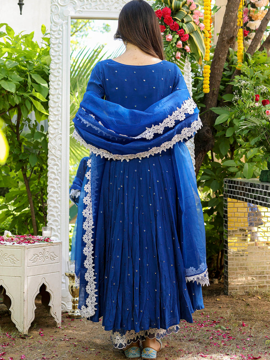 Mirror Embroidered Anarkali