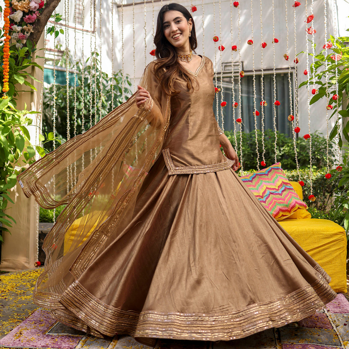 Wedding Wear Stitched Designer Gujarati Lehenga Choli, 2.5 M at Rs 7200 in  Vadodara