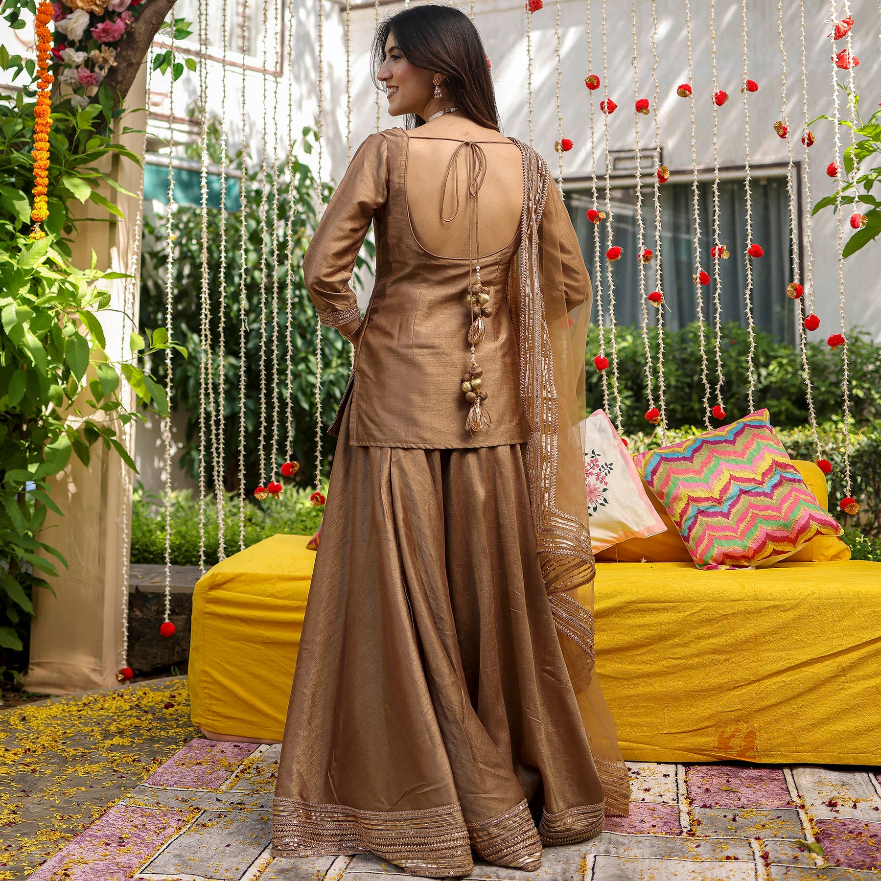 Amazon.com: Kurta set for women party wear indian dress kurti palazzo set  with dupatta salwar kameez suit for women tunic top Green : Clothing, Shoes  & Jewelry