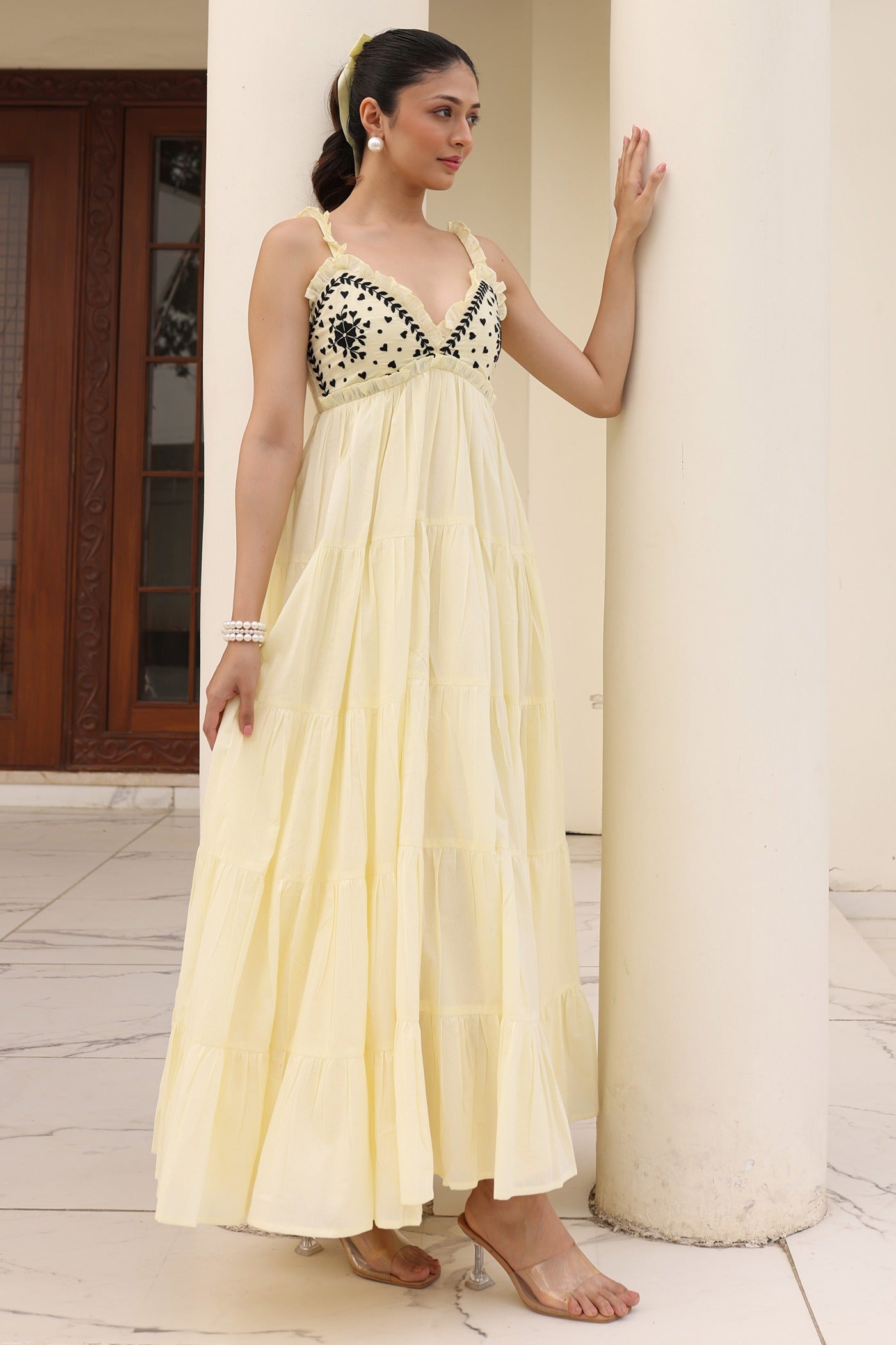 Butter Crossiant Yellow Dress