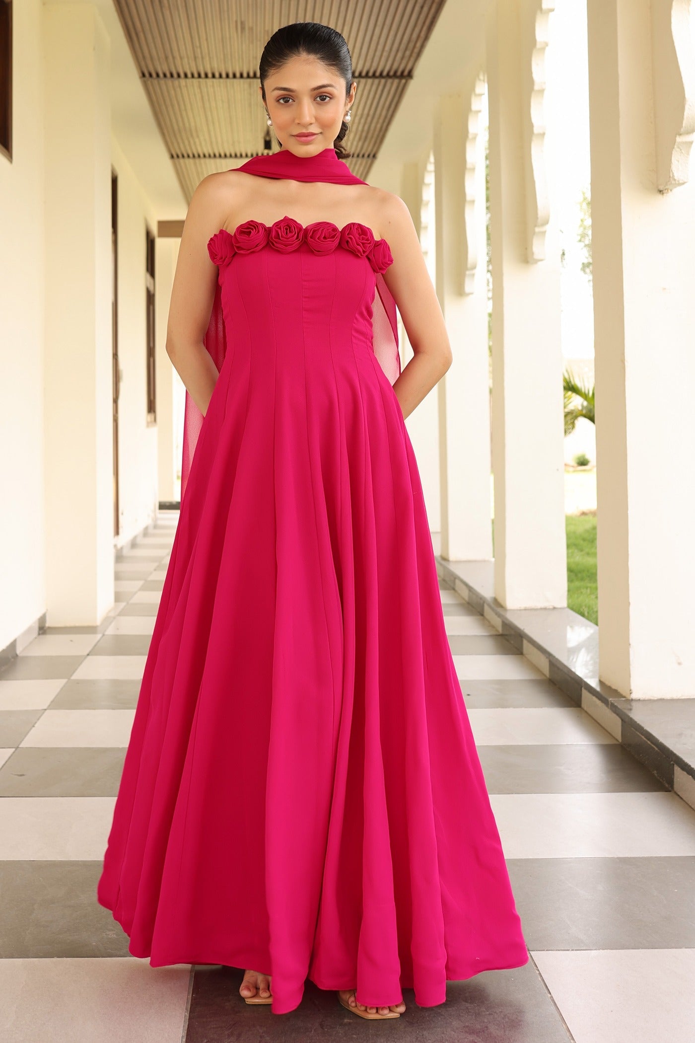 Romantic Rush Scarf Dress