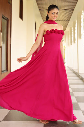 Romantic Rush Scarf Dress