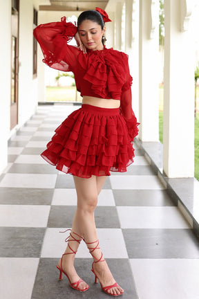 Red Scarlet Co-ord Set