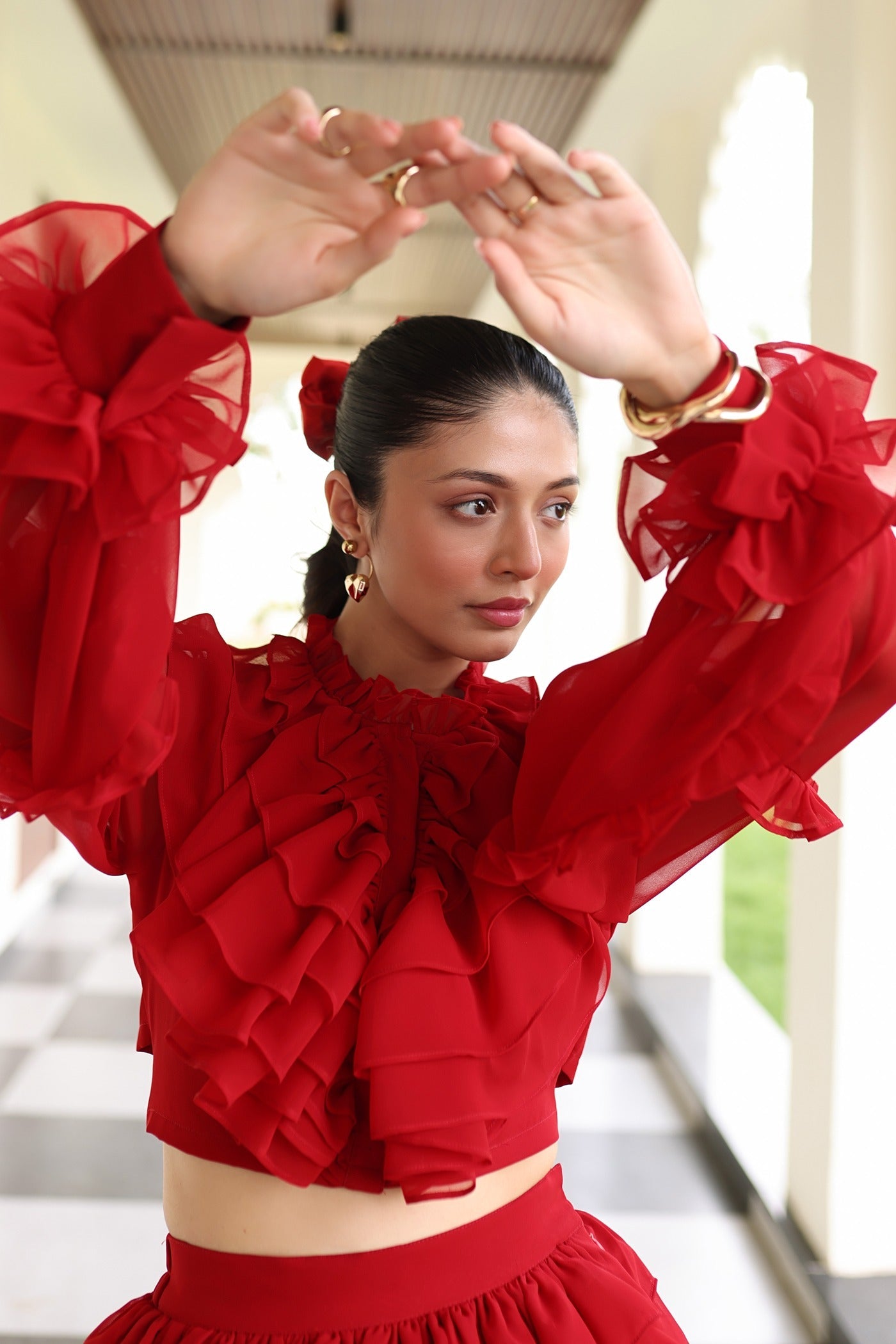 Red Scarlet Co-ord Set