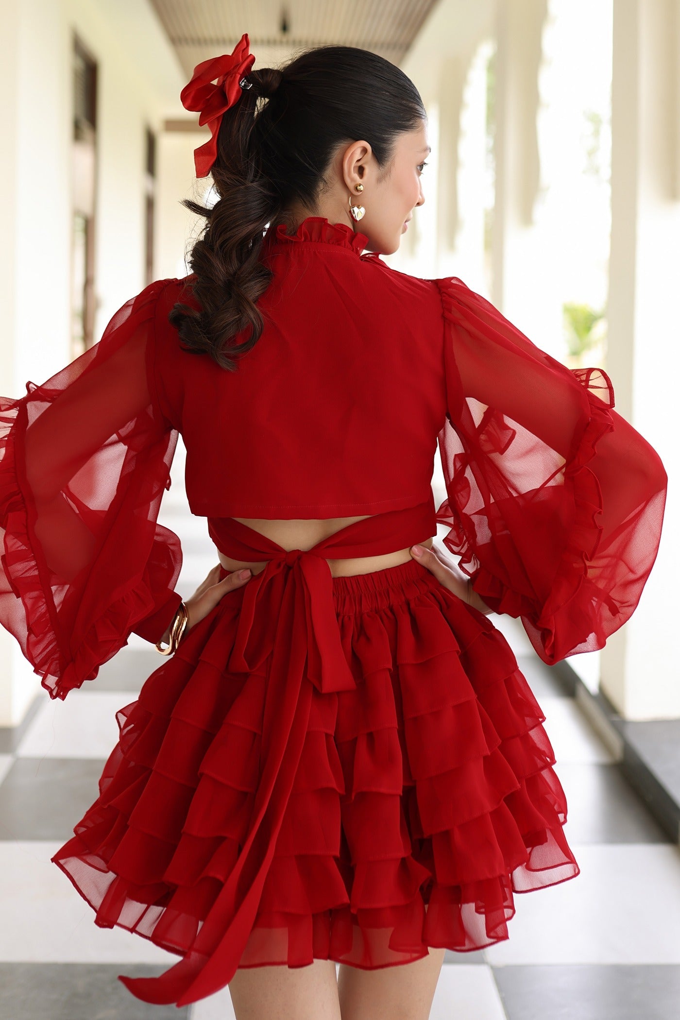 Red Scarlet Co-ord Set