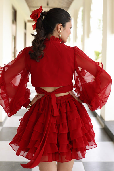 Red Scarlet Co-ord Set