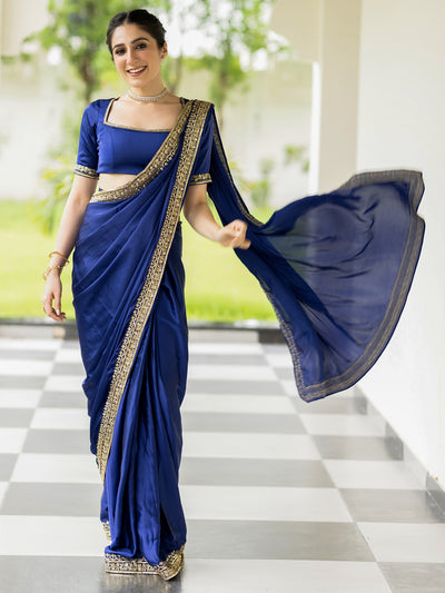 Majesty Blue Saree