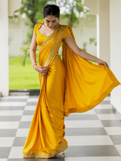 Majesty Yellow Saree