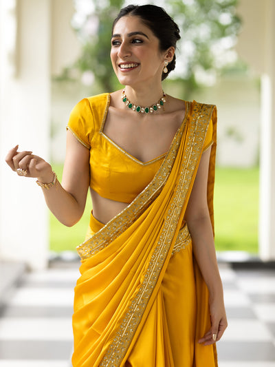 Majesty Yellow Saree
