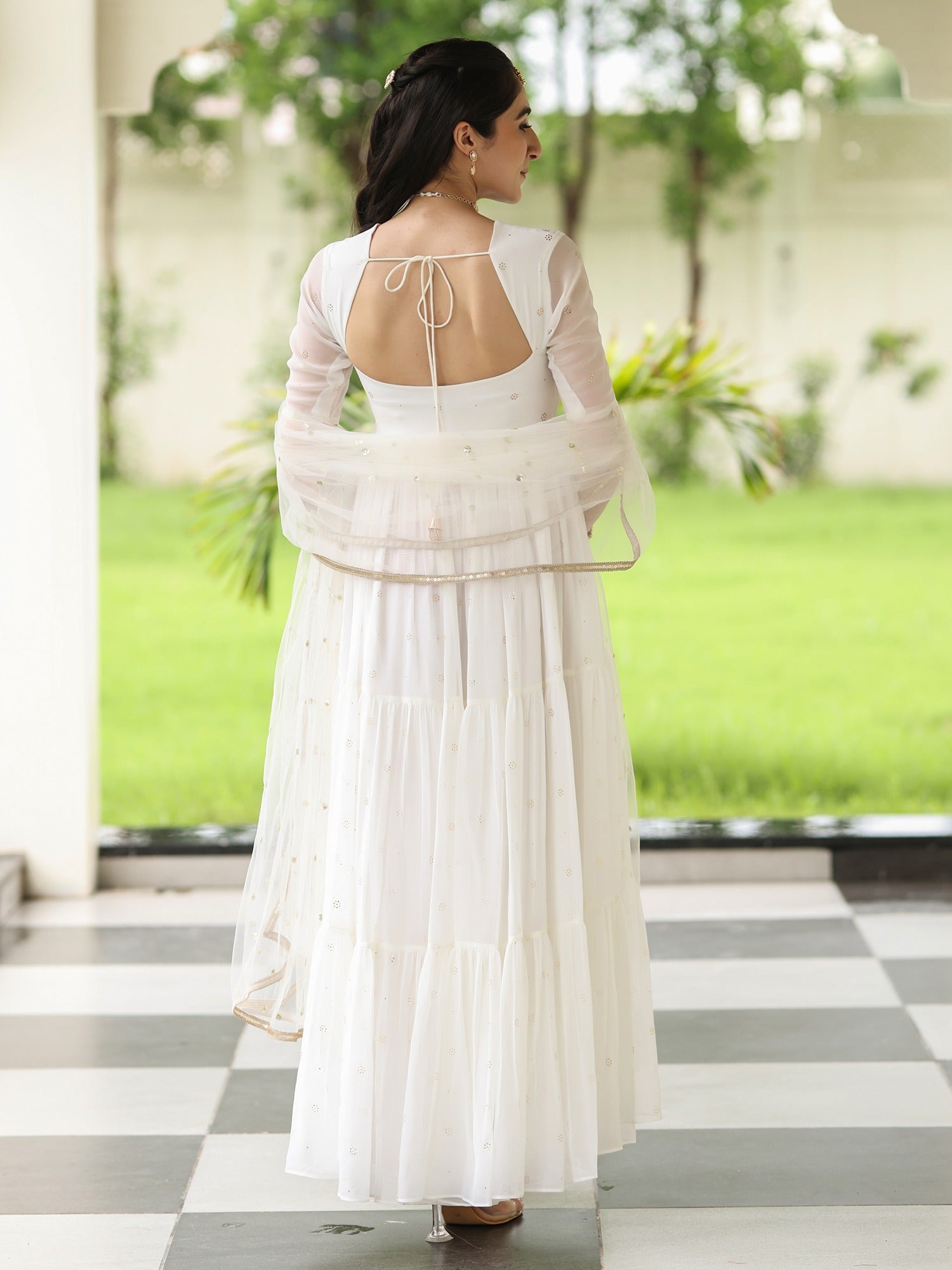 Meher White Anarkali 3XL Meher White Anarkali 3XL