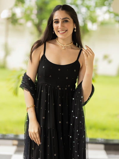 Meher Black Anarkali
