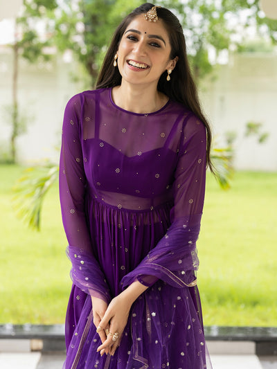 Meher Purple Anarkali