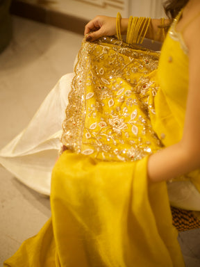 GOLDEN & IVORY PATIYALA SET