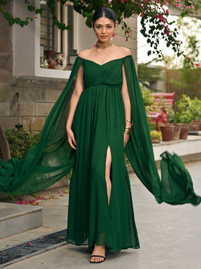 Forest Breeze slit Dress