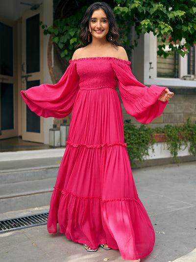 Ruby Bobbin Elastic Dress