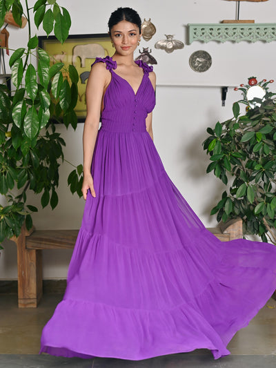 Ruffle Princess Purple dress