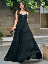 Raya Black long Dress
