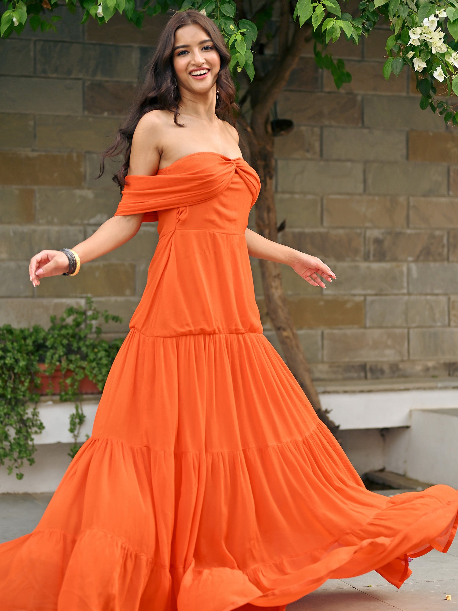 Venti Off  Shoulder Dress