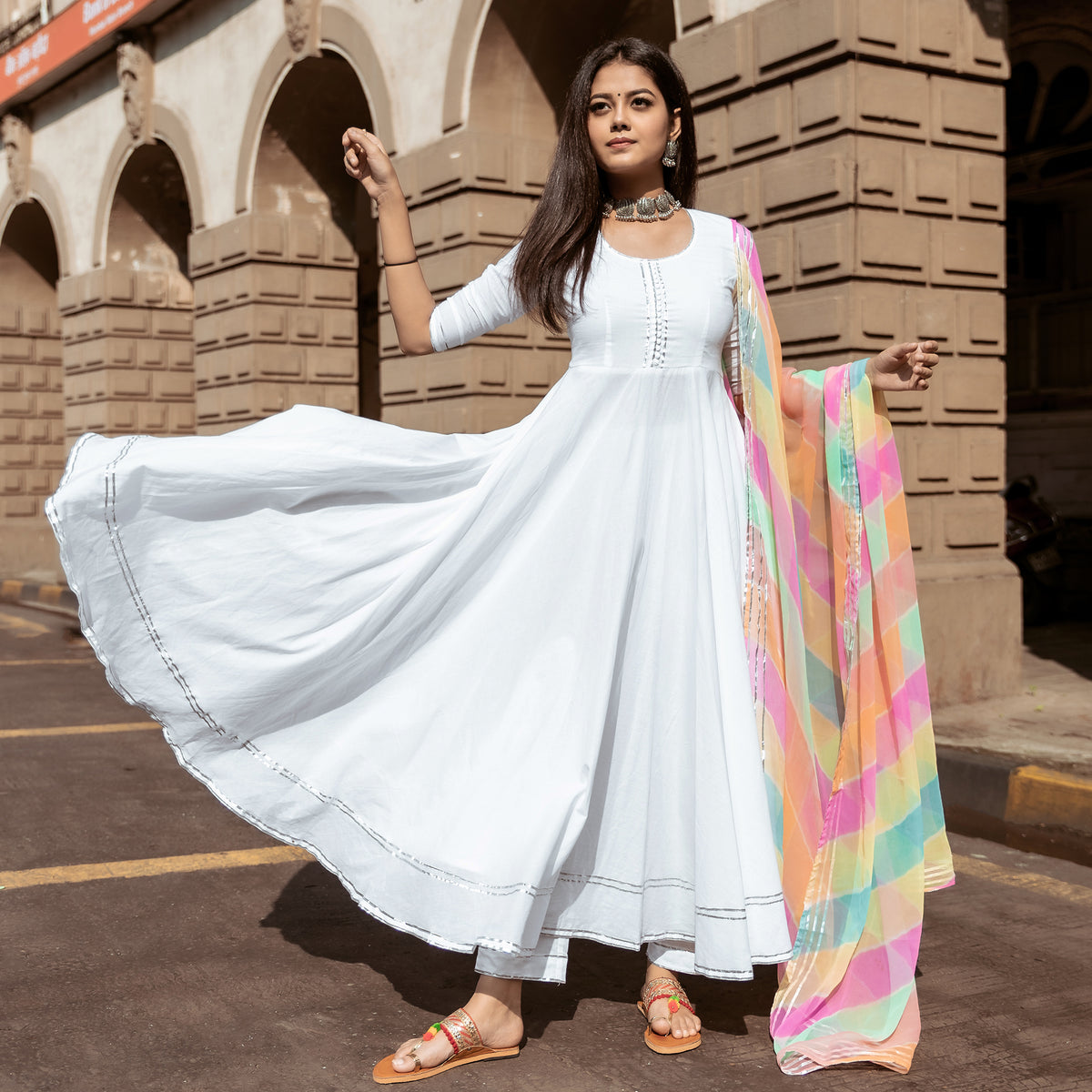 Indian Long Jacket Style Anarkali Dresses For Women and Girls