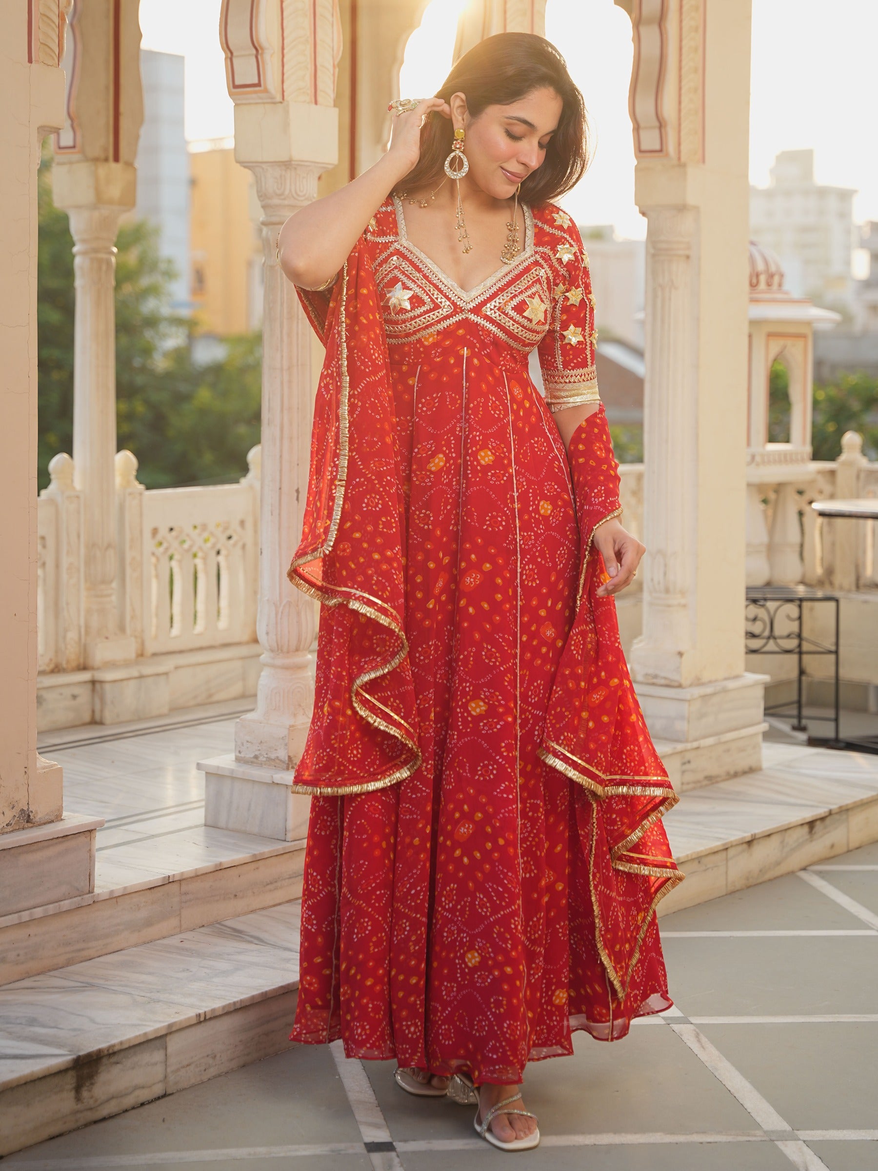 RED AANGI ANARKALI