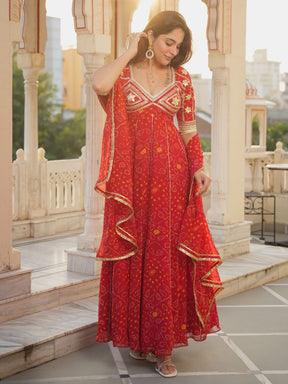 RED AANGI ANARKALI