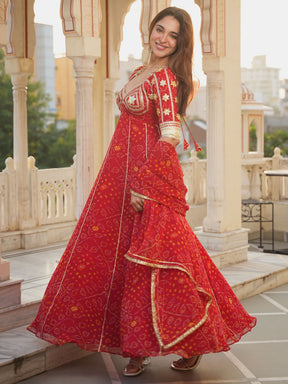 RED AANGI ANARKALI