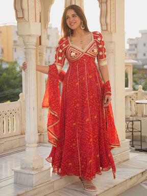 RED AANGI ANARKALI