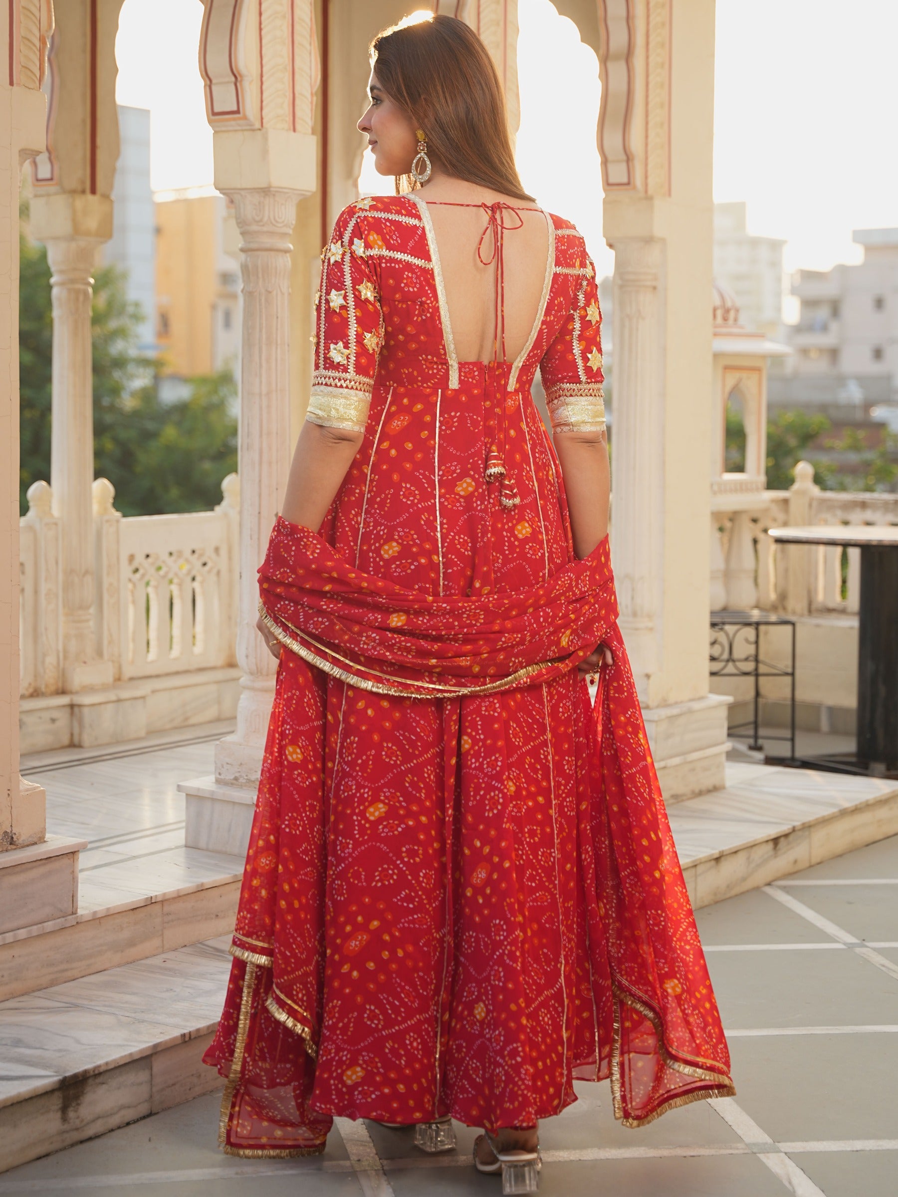 RED AANGI ANARKALI