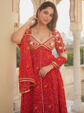 RED AANGI ANARKALI