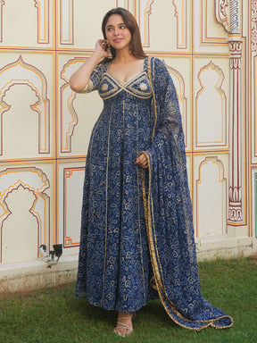 BLUE AANGI ANARKALI
