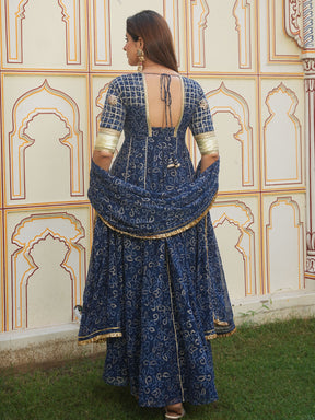 BLUE AANGI ANARKALI